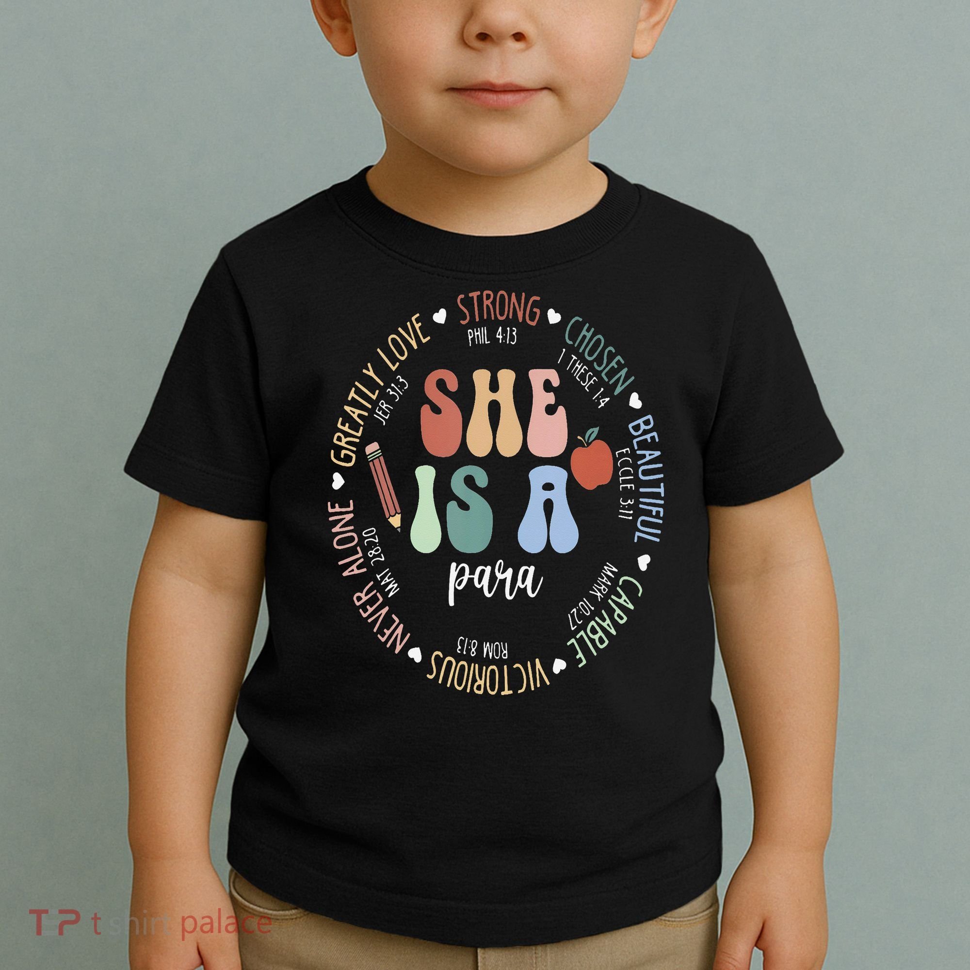 Women Bible Verse Christian Para God Says Back To School Toddler T-Shirt