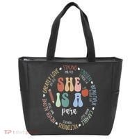 Women Bible Verse Christian Para God Says Back To School Tote Bag thumb 0