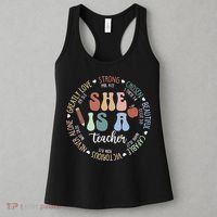 Women Bible Verse Christian Teacher God Says Back To School Women's Tank Top thumb 3