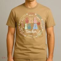 Women Bible Verse Christian Teacher God Says Back To School T-Shirt thumb 3