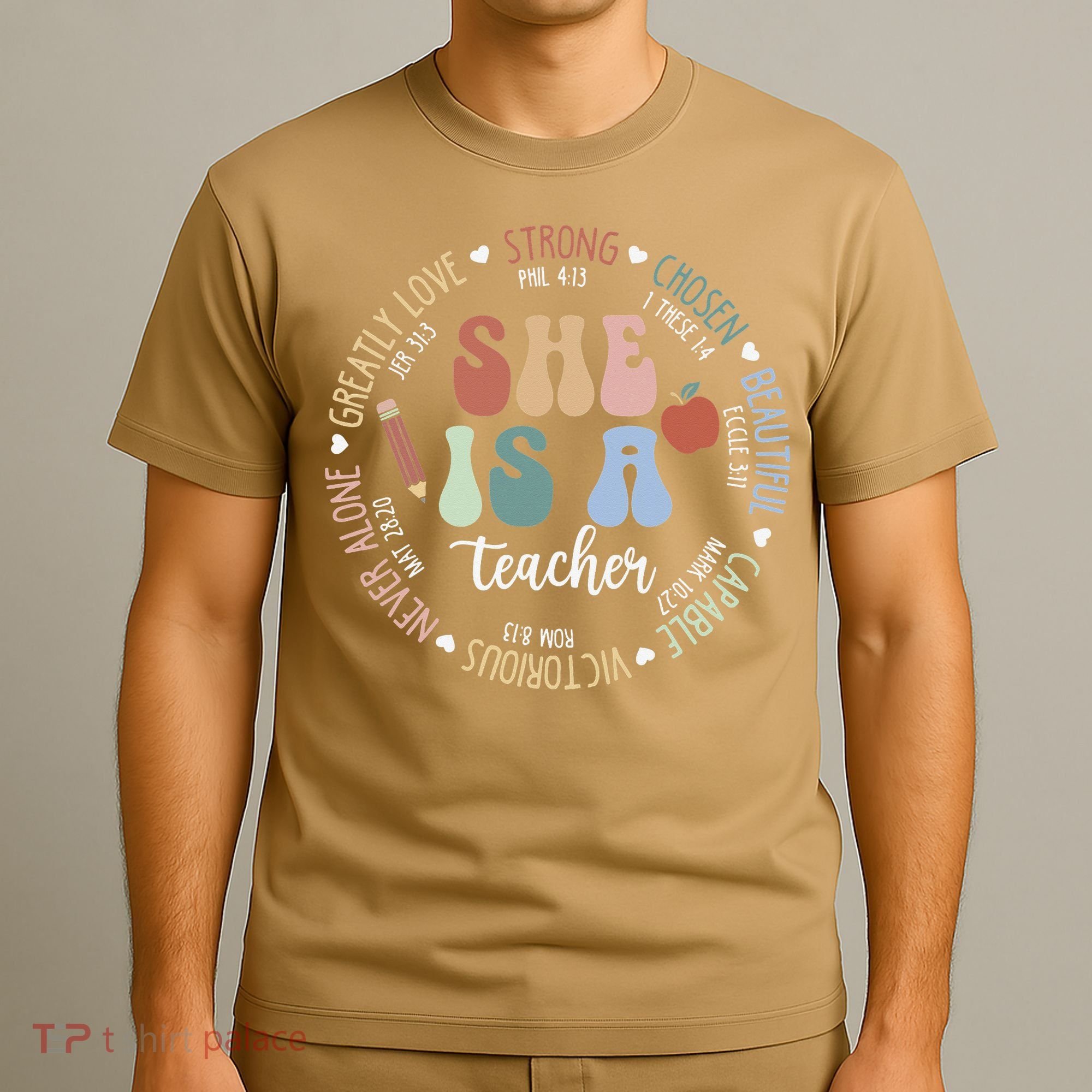 Women Bible Verse Christian Teacher God Says Back To School T-Shirt
