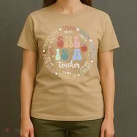 Women Bible Verse Christian Teacher God Says Back To School T-Shirt thumb 4