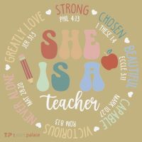 Women Bible Verse Christian Teacher God Says Back To School T-Shirt thumb 7