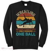 Wrestling Boy Wrestle Retro Wrestler Funny Wrestling Sweatshirt thumb 0