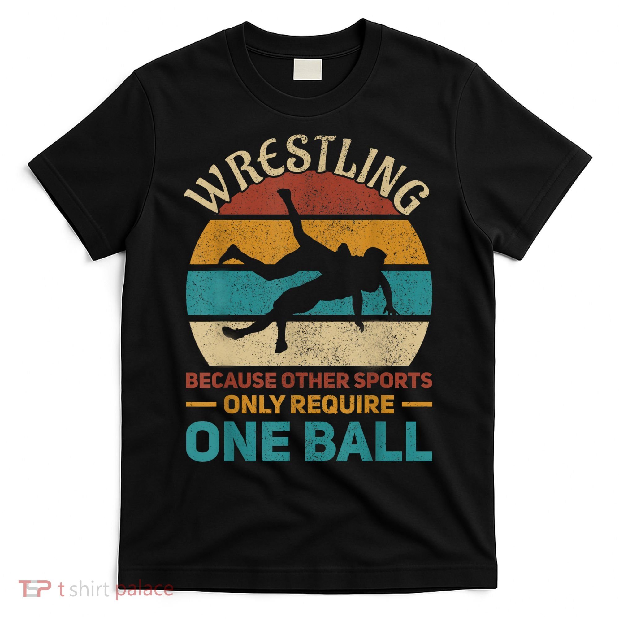 Wrestling Boy Wrestle Retro Wrestler Funny Wrestling T-Shirt