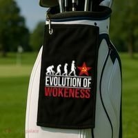 Wokeness Breeds Weakness Golf Towel thumb 2