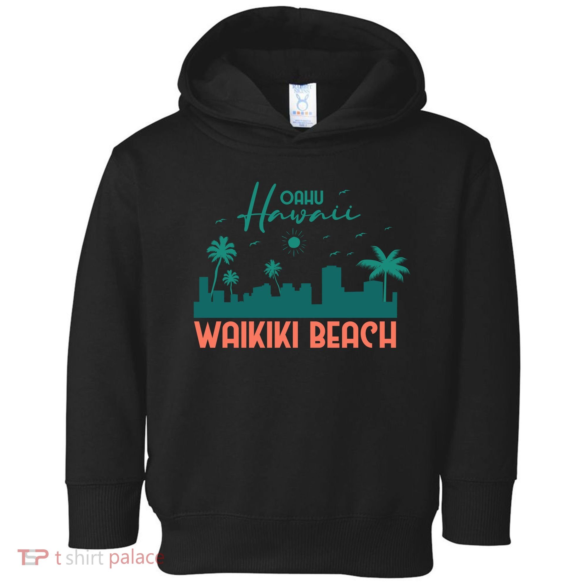 Waikiki Beach Toddler Hoodie