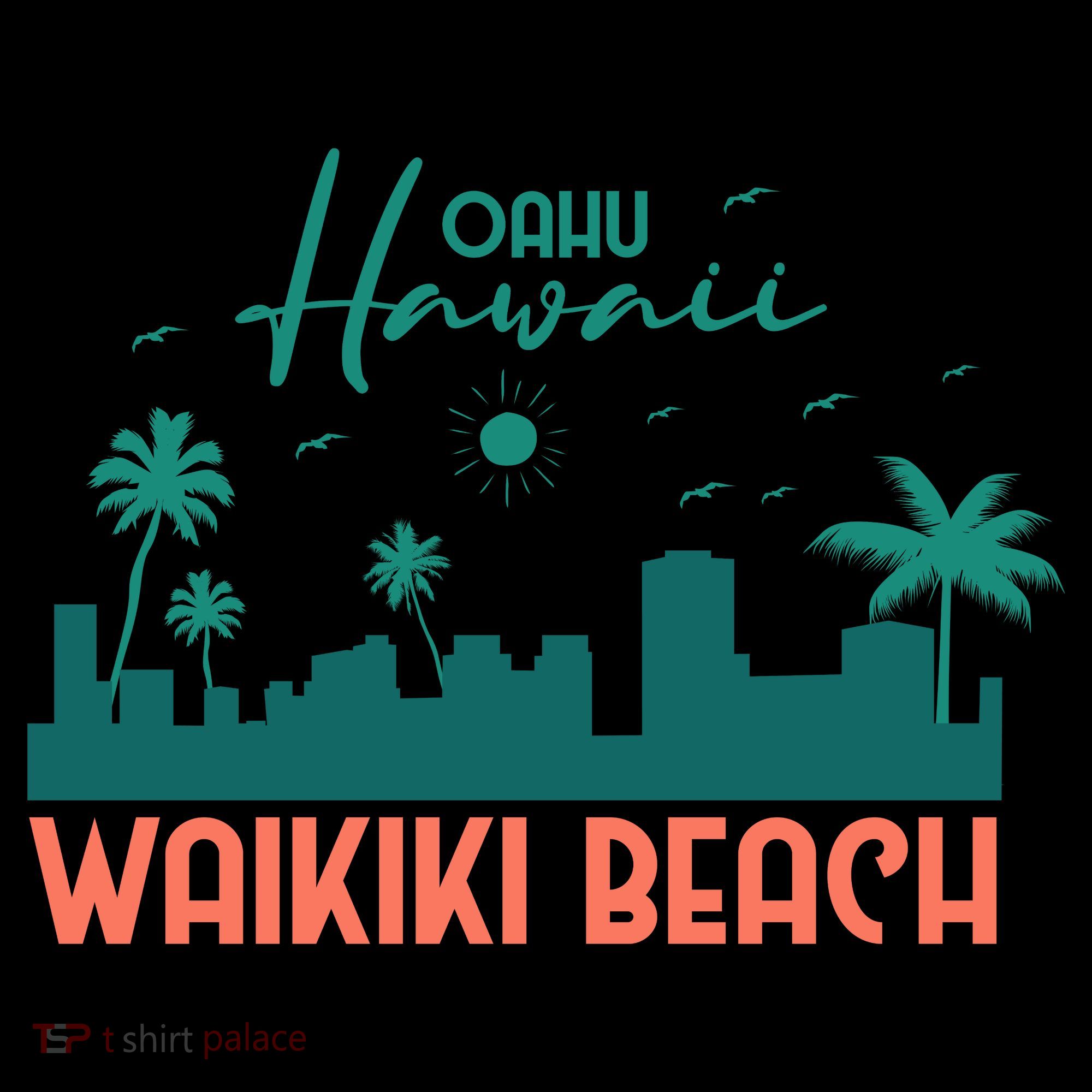 Waikiki Beach Tote Bag