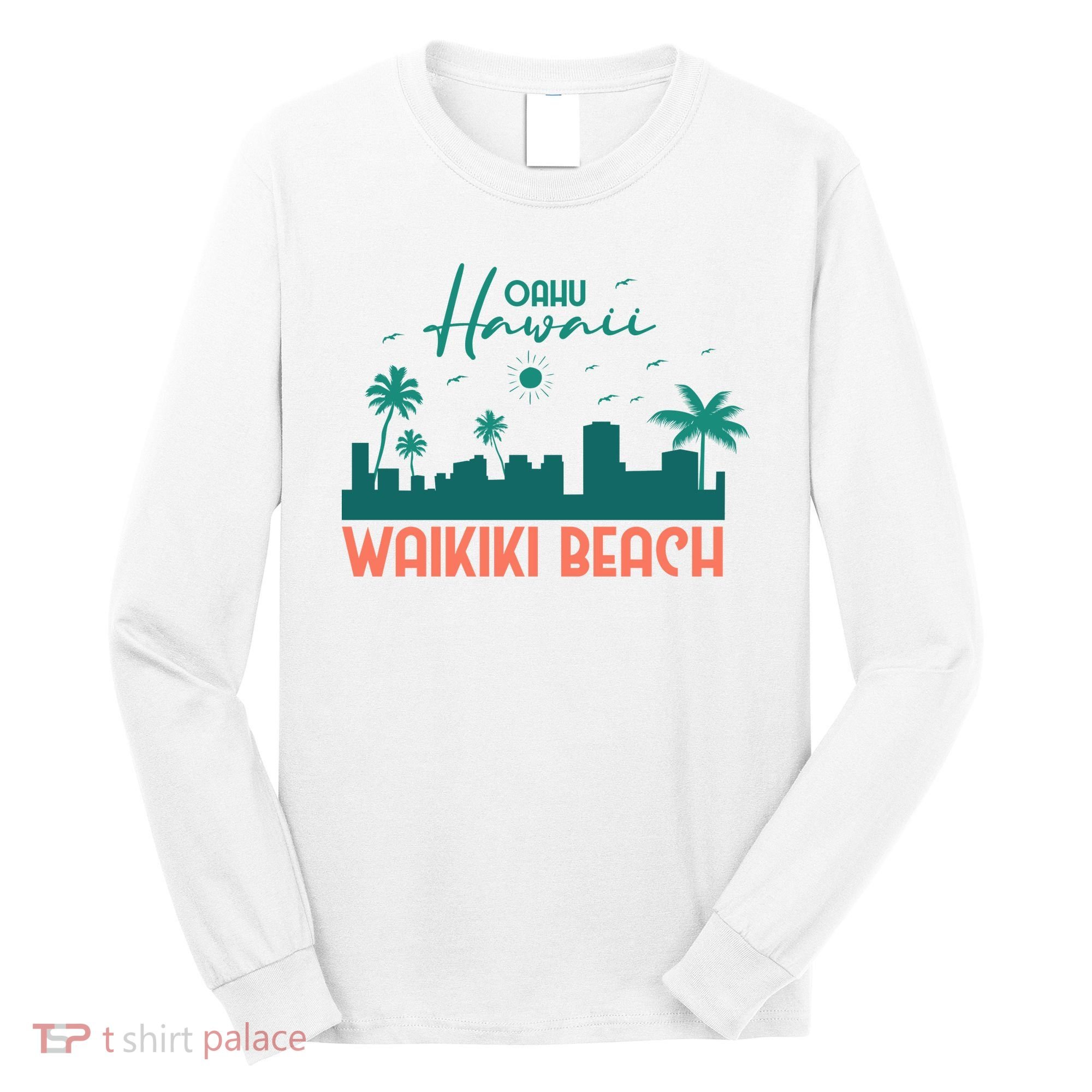 Waikiki Beach Long Sleeve Shirt
