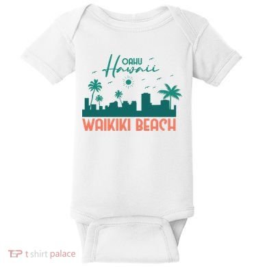 Waikiki Beach Baby Bodysuit