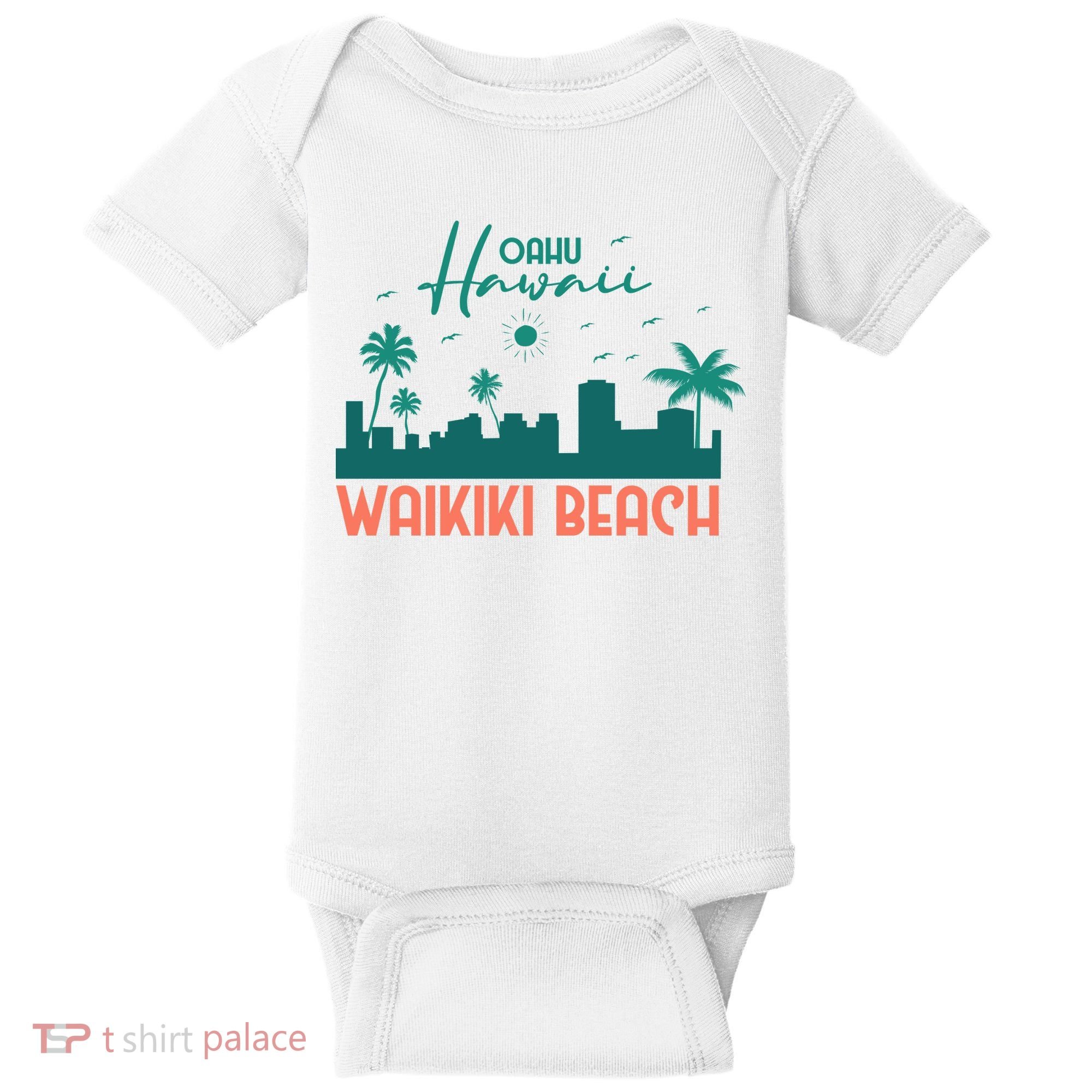 Waikiki Beach Baby Bodysuit