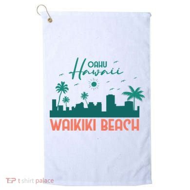 Waikiki Beach Golf Towel