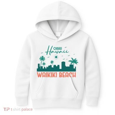 Waikiki Beach Kids Hoodie