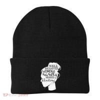 Well Behaved Women Rarely Make History Feminist Beanie thumb 0