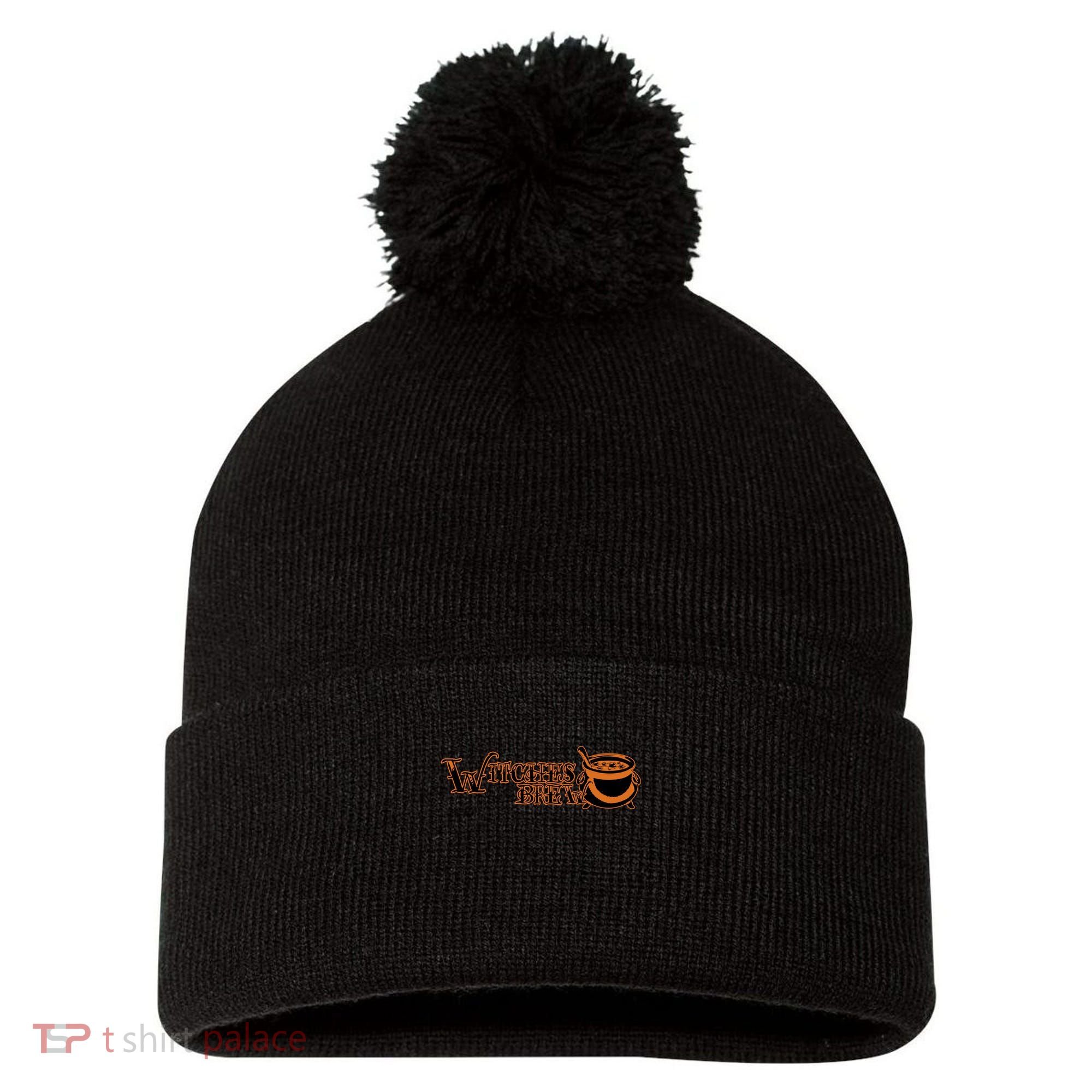 Witches Brew Pom Pom 12in Knit Beanie