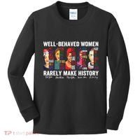Well Behaved Women Rarely Make History Kids Long Sleeve Shirt thumb 0