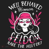 Well Behaved Womenn Seldom Make The History For A Feminist Beanie thumb 2