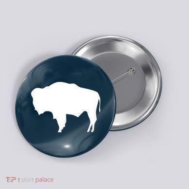 Wyoming Bison Button