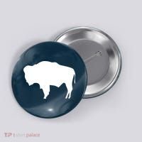 Wyoming Bison Button thumb 0