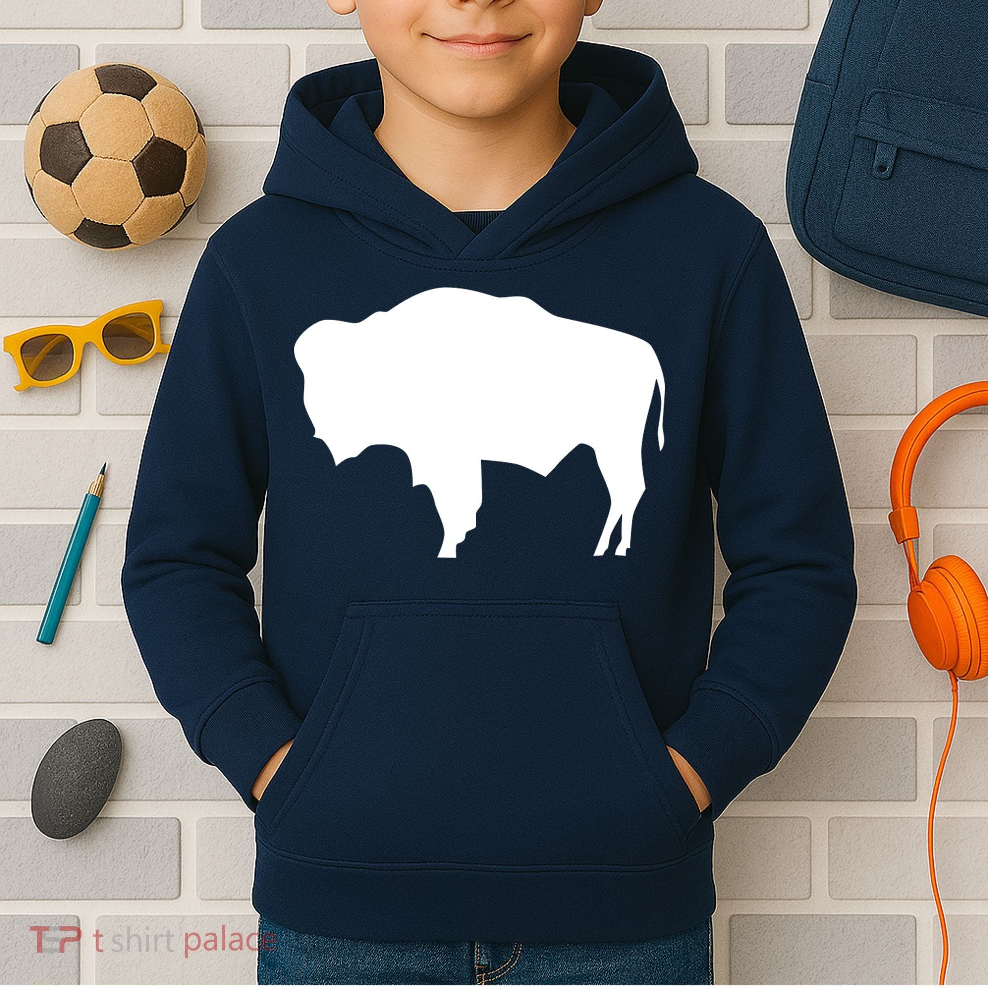Wyoming Bison Kids Hoodie