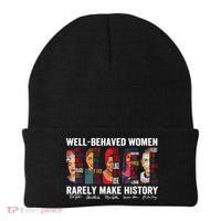 Well Behaved Women Rarely Make History Feminist Beanie thumb 0