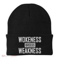 Wokeness Breeds Weakness Beanie thumb 0