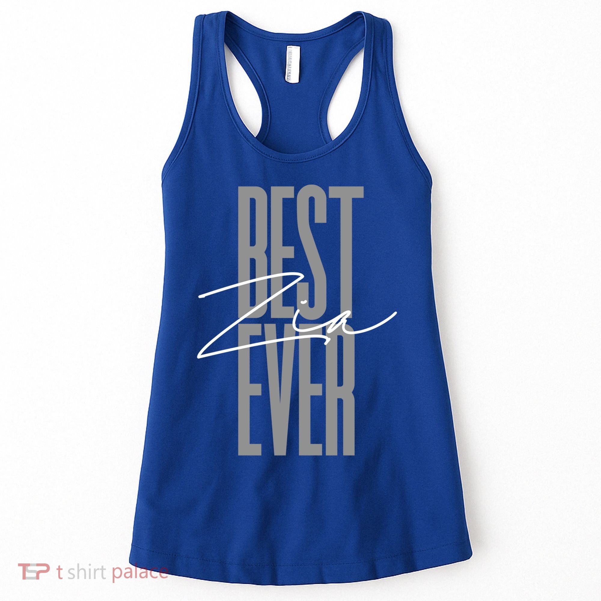 Wo Best Zia Ever Tee Aunt Italian Auntie Gift Funny Gift Women's Tank Top