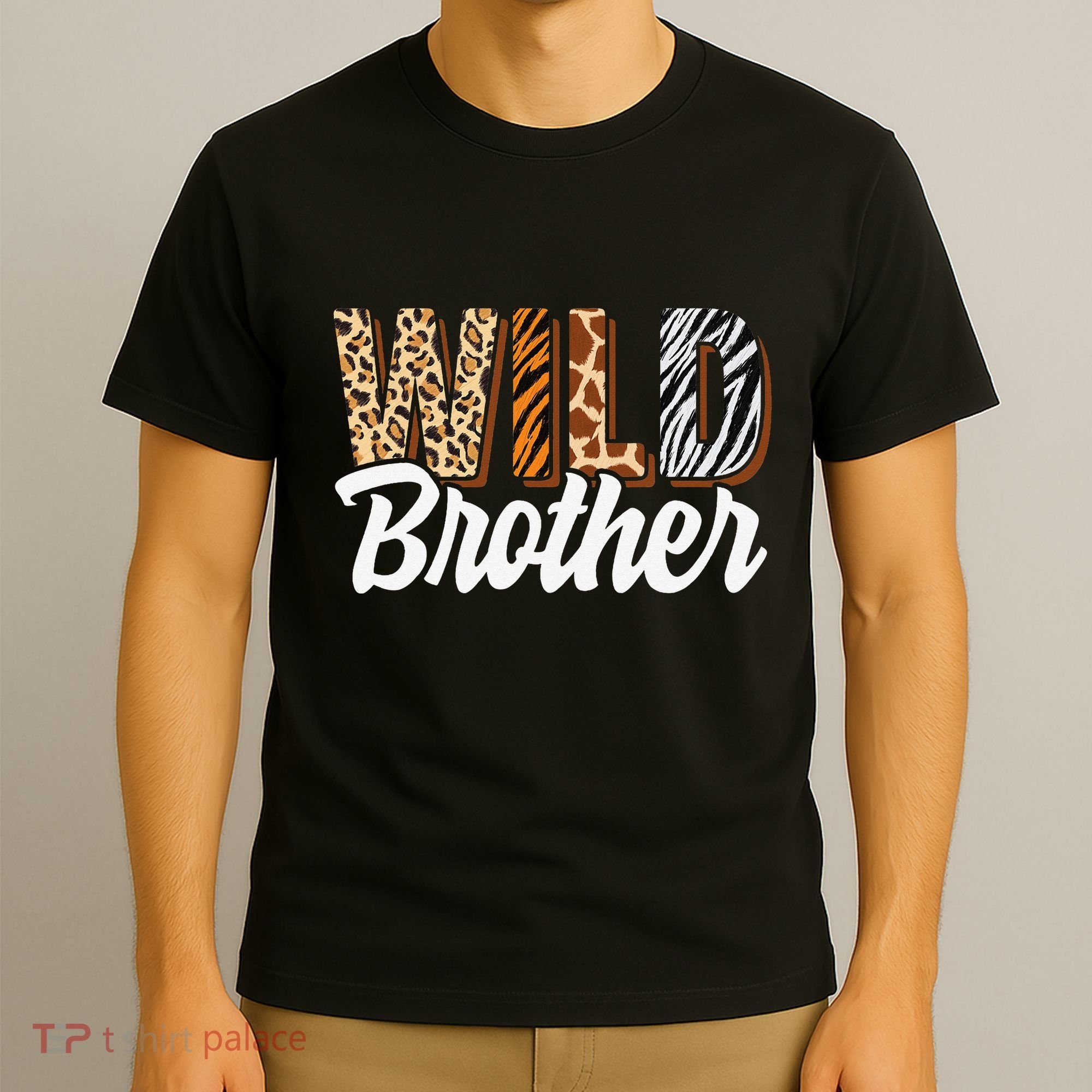 Wild Brother Zoo Born Two be Wild Bday Safari Jungle Animal T-Shirt