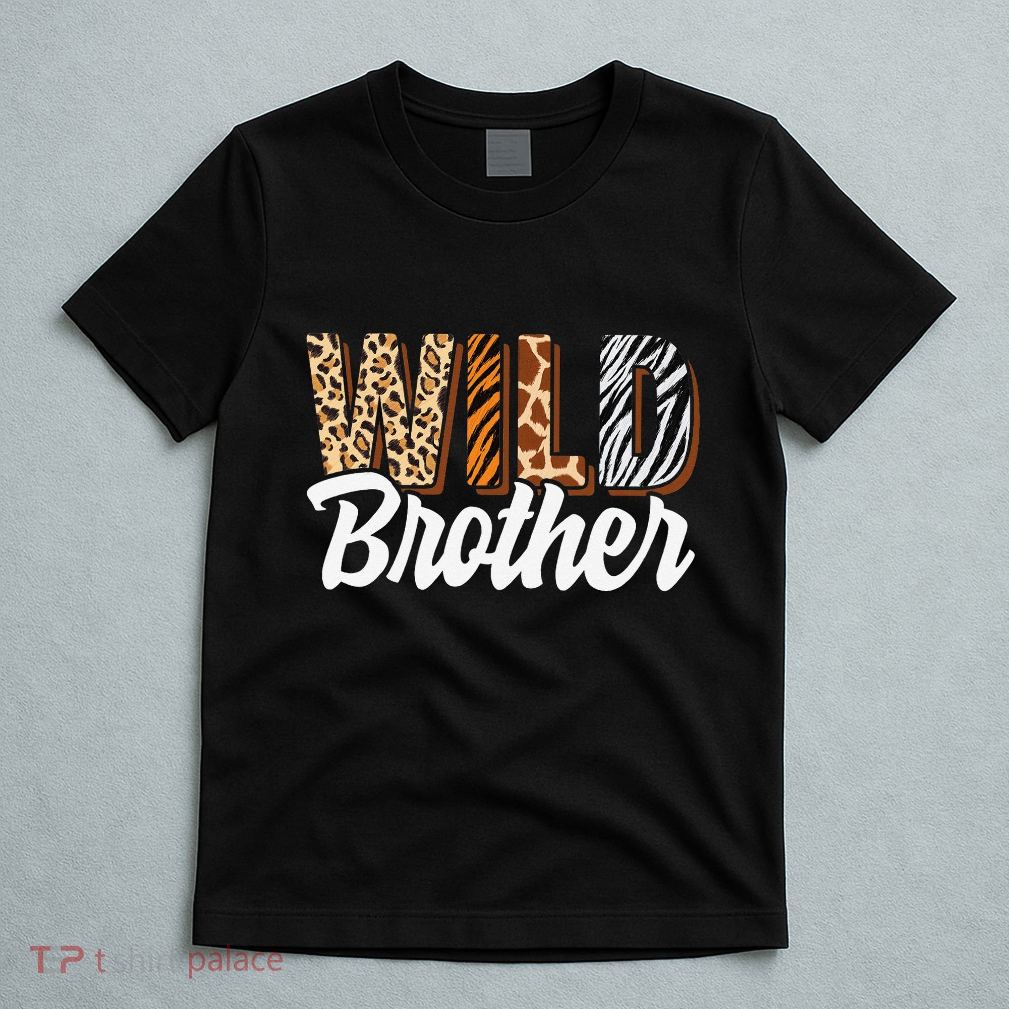 Wild Brother Zoo Born Two be Wild Bday Safari Jungle Animal T-Shirt