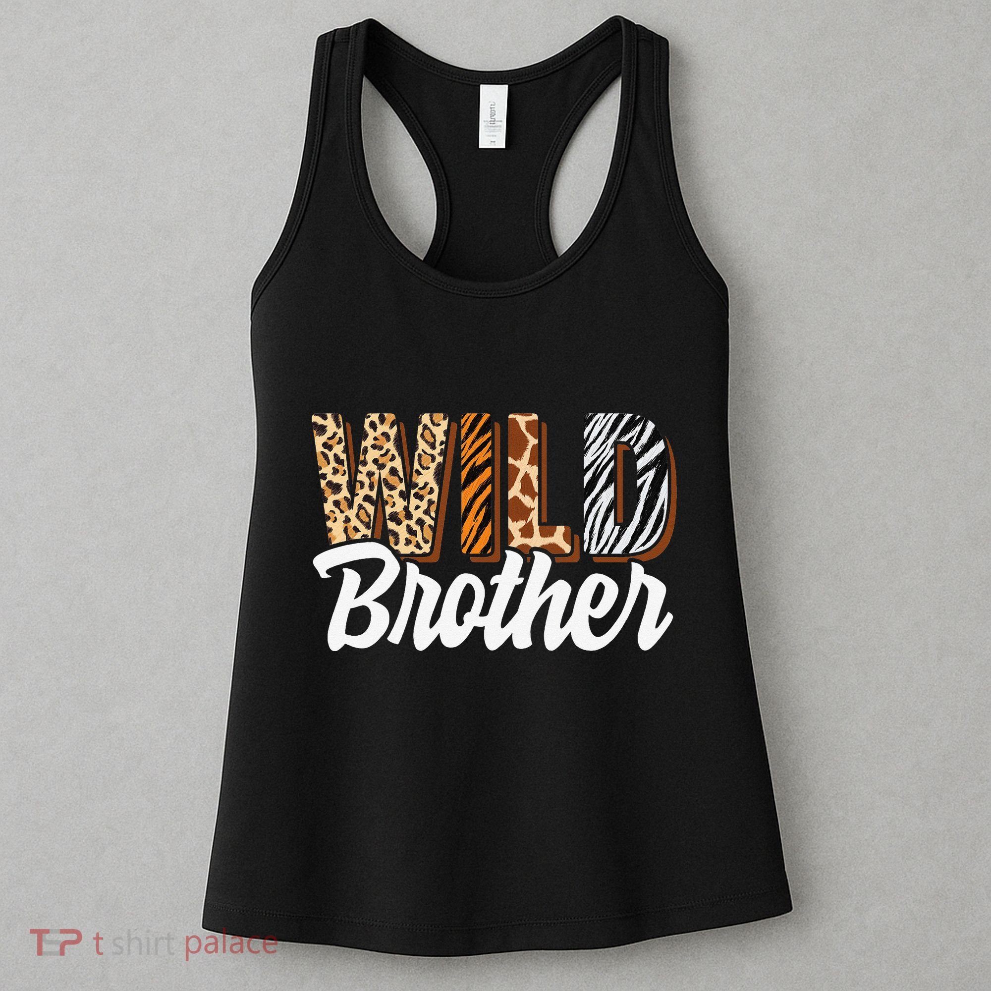 Wild Brother Zoo Born Two be Wild Bday Safari Jungle Animal Women's Tank Top