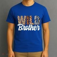 Wild Brother Zoo Born Two Be Wild Bgiftday Safari Jungle Animal Great Gift T-Shirt thumb 3