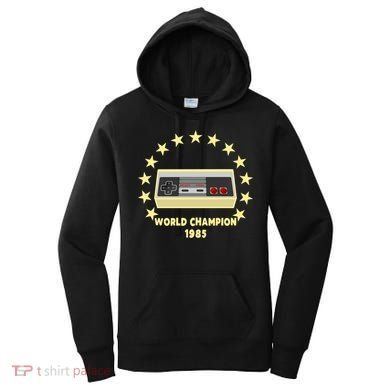 World Champion 1985 Retro Gaming Controller Gift Women's Hoodie