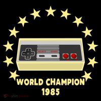 World Champion 1985 Retro Gaming Controller Gift Women's Hoodie thumb 2