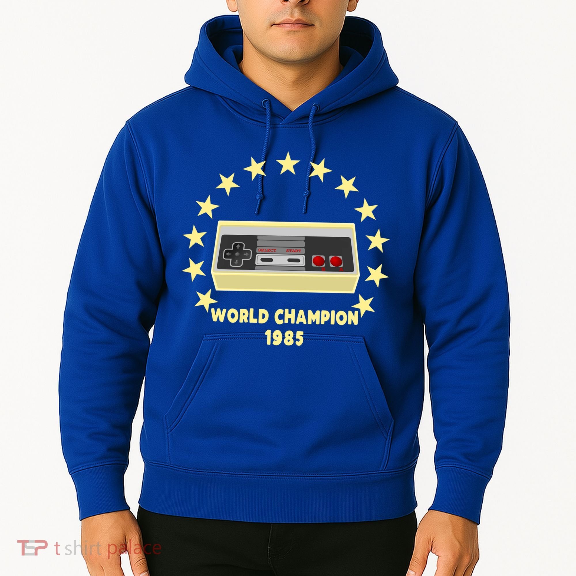 World Champion 1985 Retro Gaming Controller Gift Hoodie