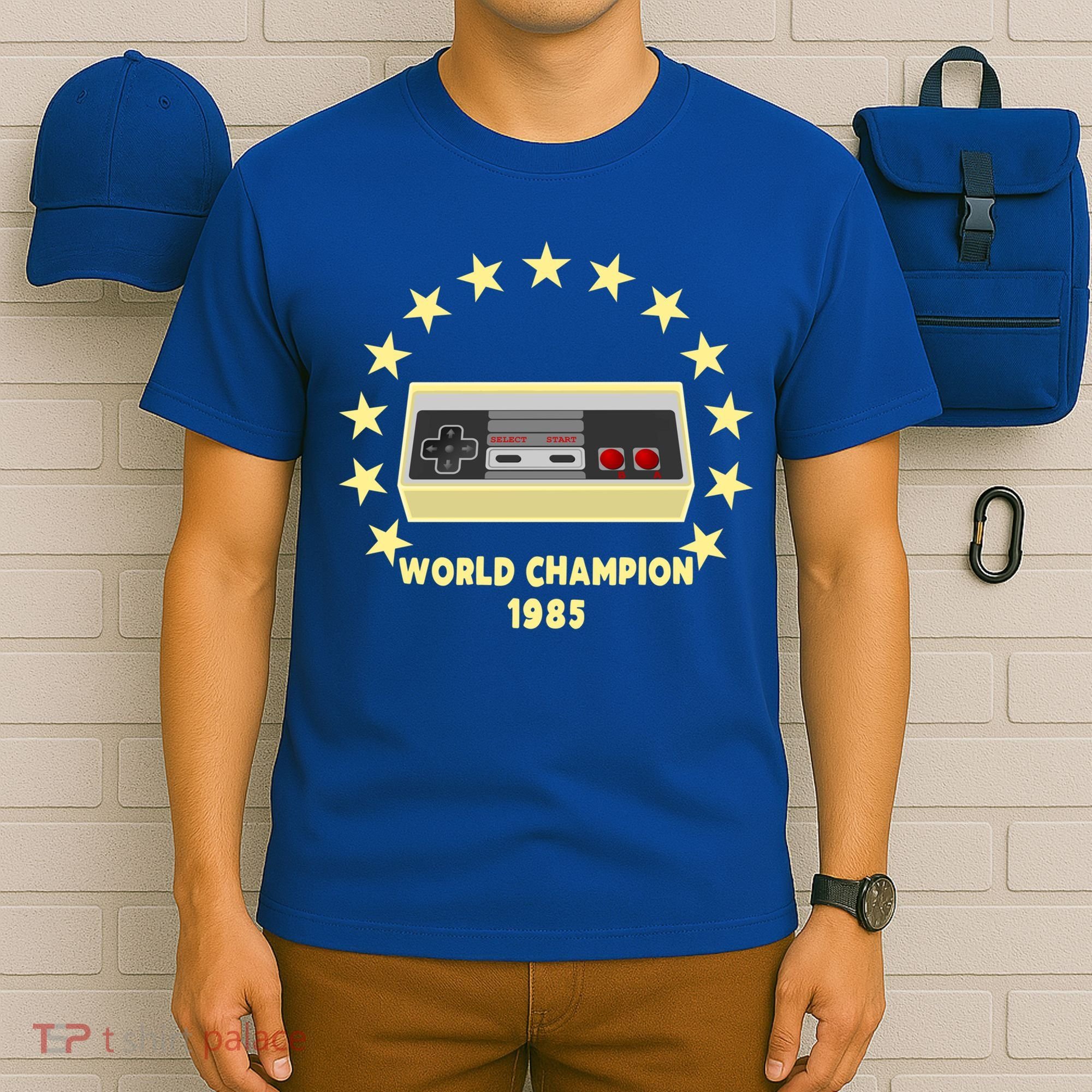 World Champion 1985 Retro Gaming Controller Gift T-Shirt