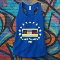 World Champion 1985 Retro Gaming Controller Gift Women's Tank Top thumb 3