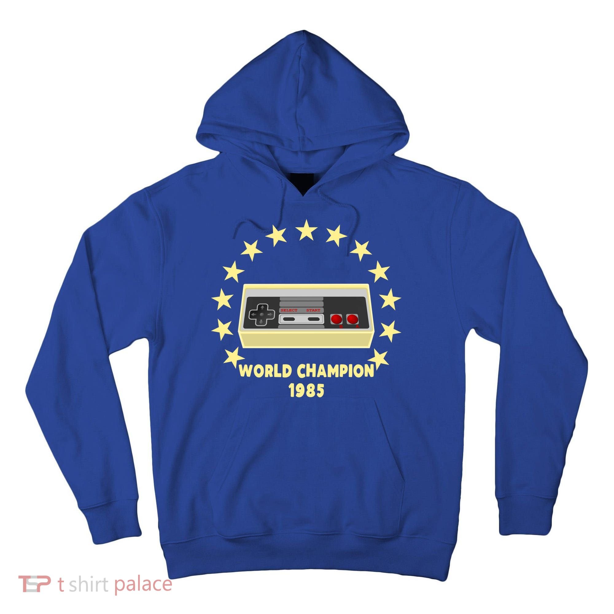World Champion 1985 Retro Gaming Controller Gift Tall Hoodie