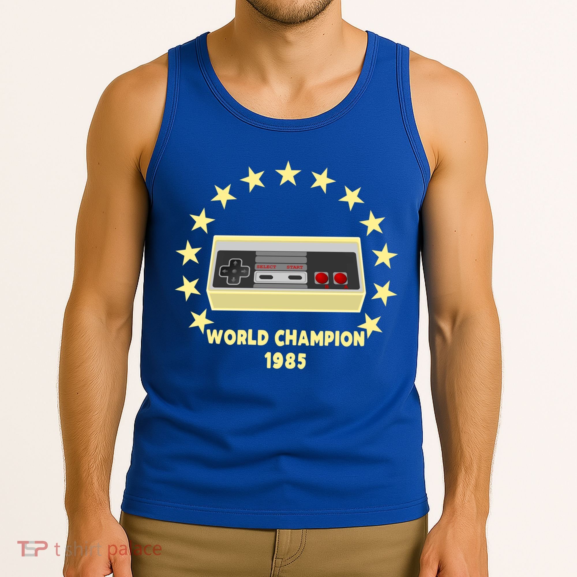 World Champion 1985 Retro Gaming Controller Gift Tank Top