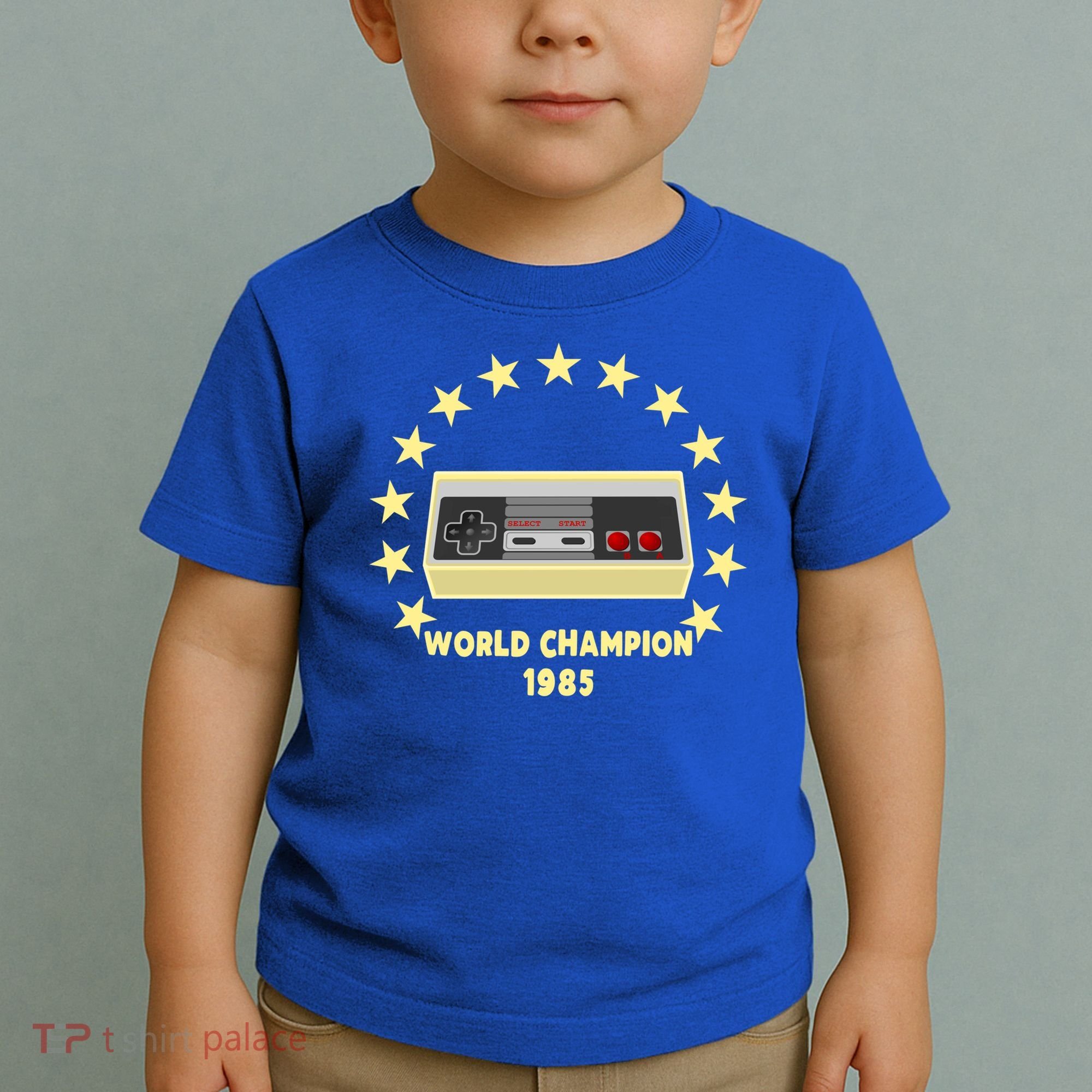World Champion 1985 Retro Gaming Controller Gift Toddler T-Shirt