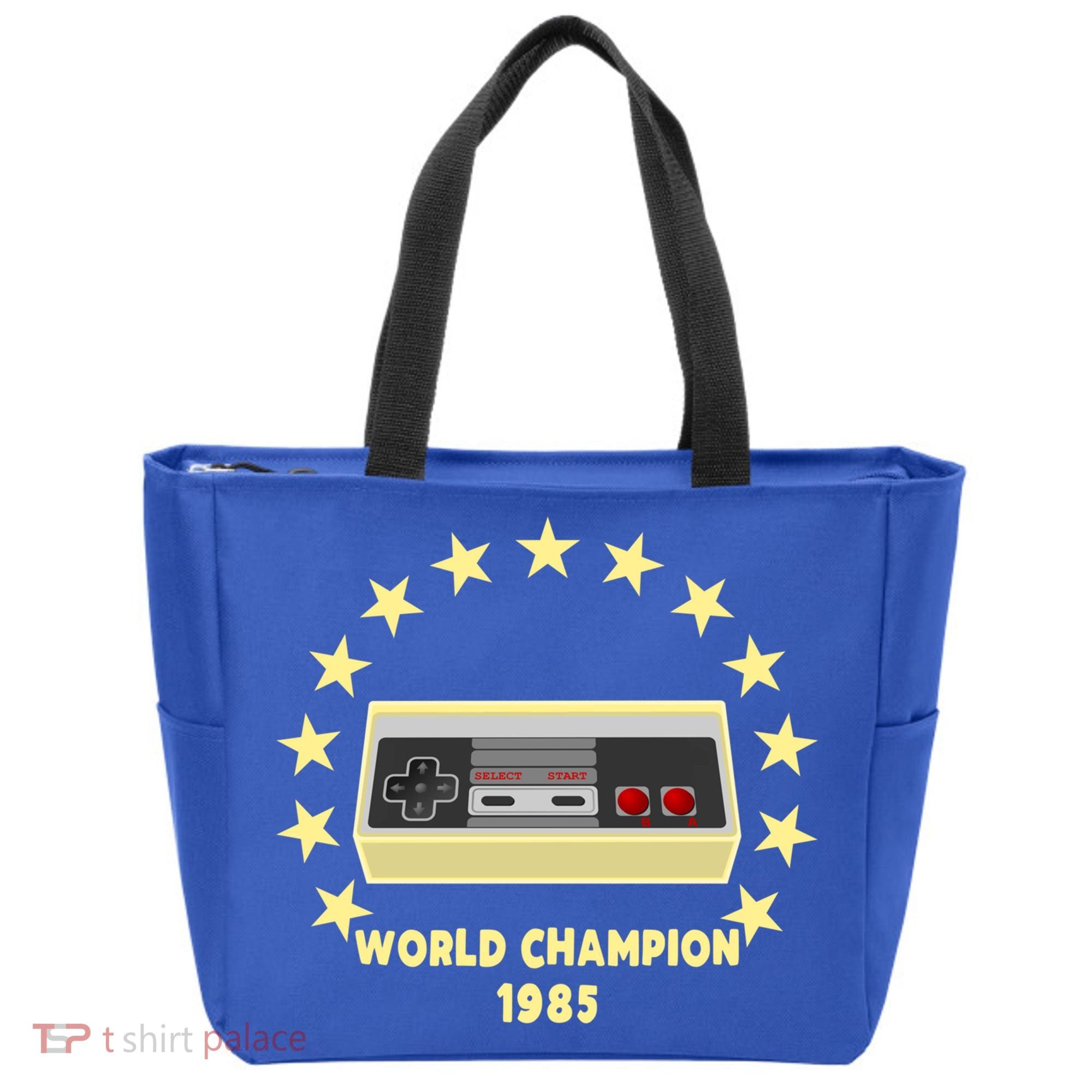World Champion 1985 Retro Gaming Controller Gift Tote Bag