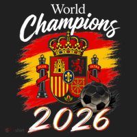 World Champions 2026 Spain Soccer Women's Sweatshirt thumb 2