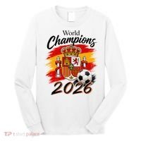 World Champions 2026 Spain Soccer Long Sleeve Shirt thumb 0