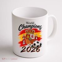 World Champions 2026 Spain Soccer Coffee Mug thumb 1