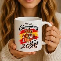 World Champions 2026 Spain Soccer Coffee Mug thumb 3