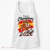 World Champions 2026 Spain Soccer Women's Tank Top thumb 0
