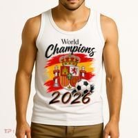 World Champions 2026 Spain Soccer Tank Top thumb 3