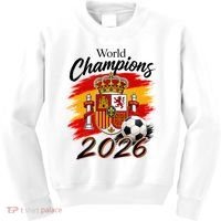 World Champions 2026 Spain Soccer Kids Sweatshirt thumb 0