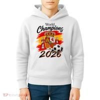 World Champions 2026 Spain Soccer Kids Hoodie thumb 4