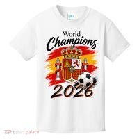 World Champions 2026 Spain Soccer Kids T-Shirt thumb 0