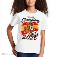World Champions 2026 Spain Soccer Kids T-Shirt thumb 2